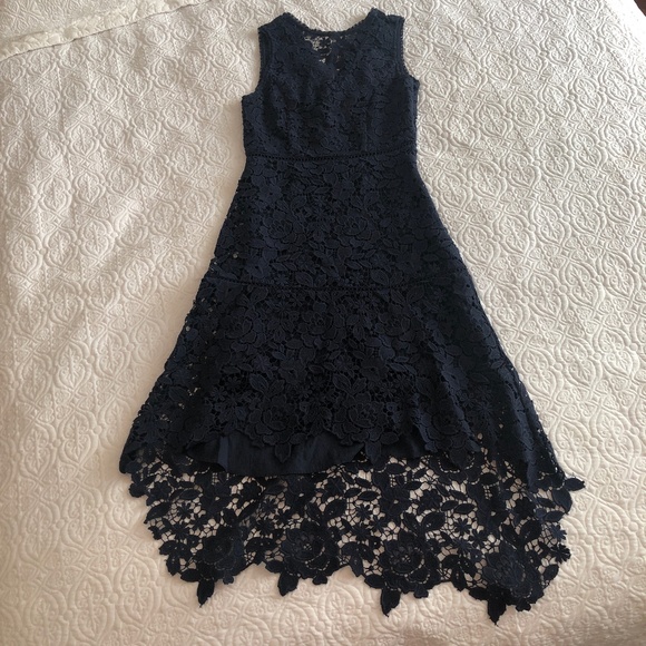 Navy Blue Joie Lace Dress - Picture 1 of 4